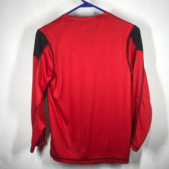 J America Wisconsin Badgers red LS tee size large - Picture 3 of 5